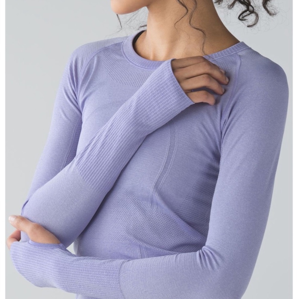 Lululemon Swiftly Tech Long Sleeve Crew Purple